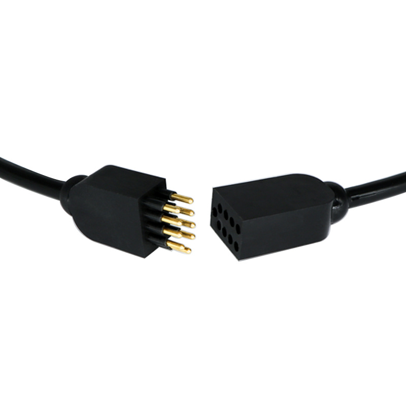 Flat-Square Head 9-Pin Waterproof Connector | Low-Profile High-Density ...