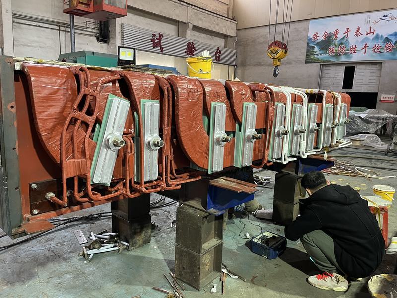 ABB铝搅拌器 线圈制作完成 半成品试验