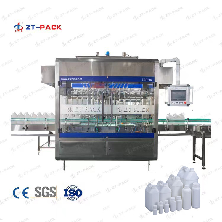 chemical pesticide agrochemical jerry can drum 5-30L filling machine with single head capping machine labeling machine full package machines.
