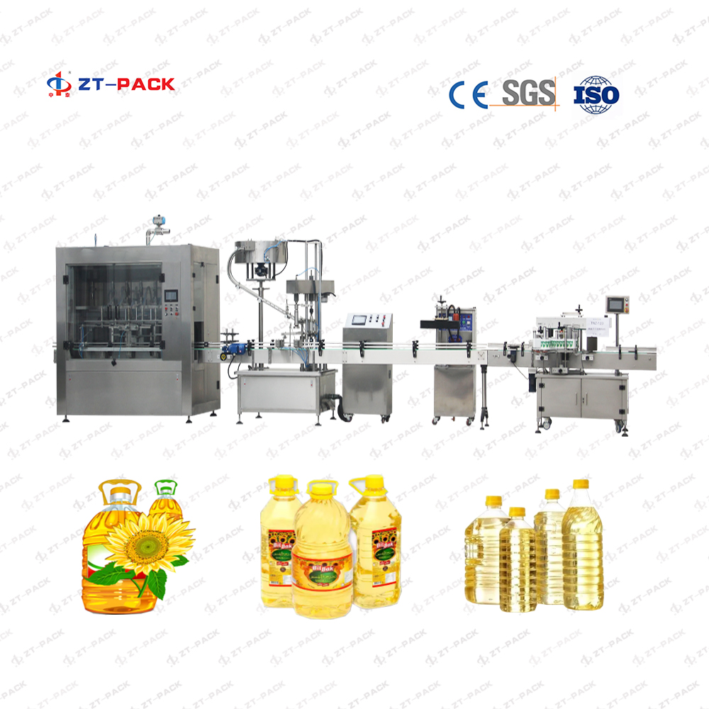Food Oil Filling Machine Sunflower Oil Cookie Oil Coconut Oil Packing Line
