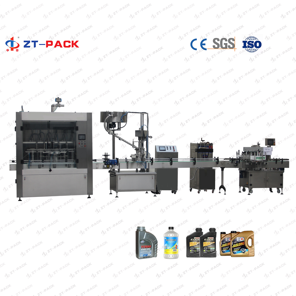 lubricant oil engine oil motor oil plastic bottle 100ml-1L filling capping machines line